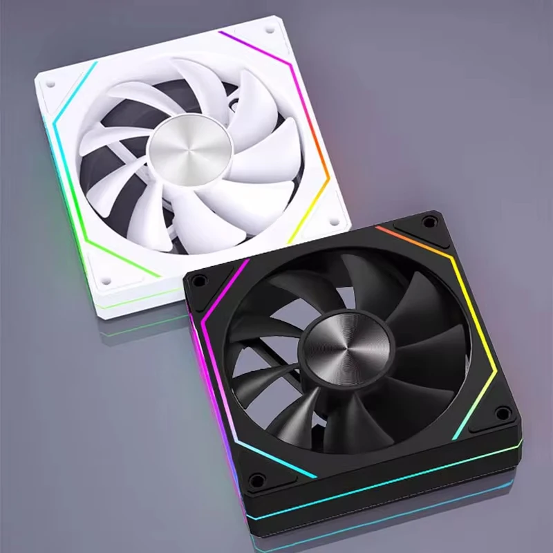 Prism 4RS computer case fan 12cm ARGB 4-pin PWM silent cooling fan 12V high air volume