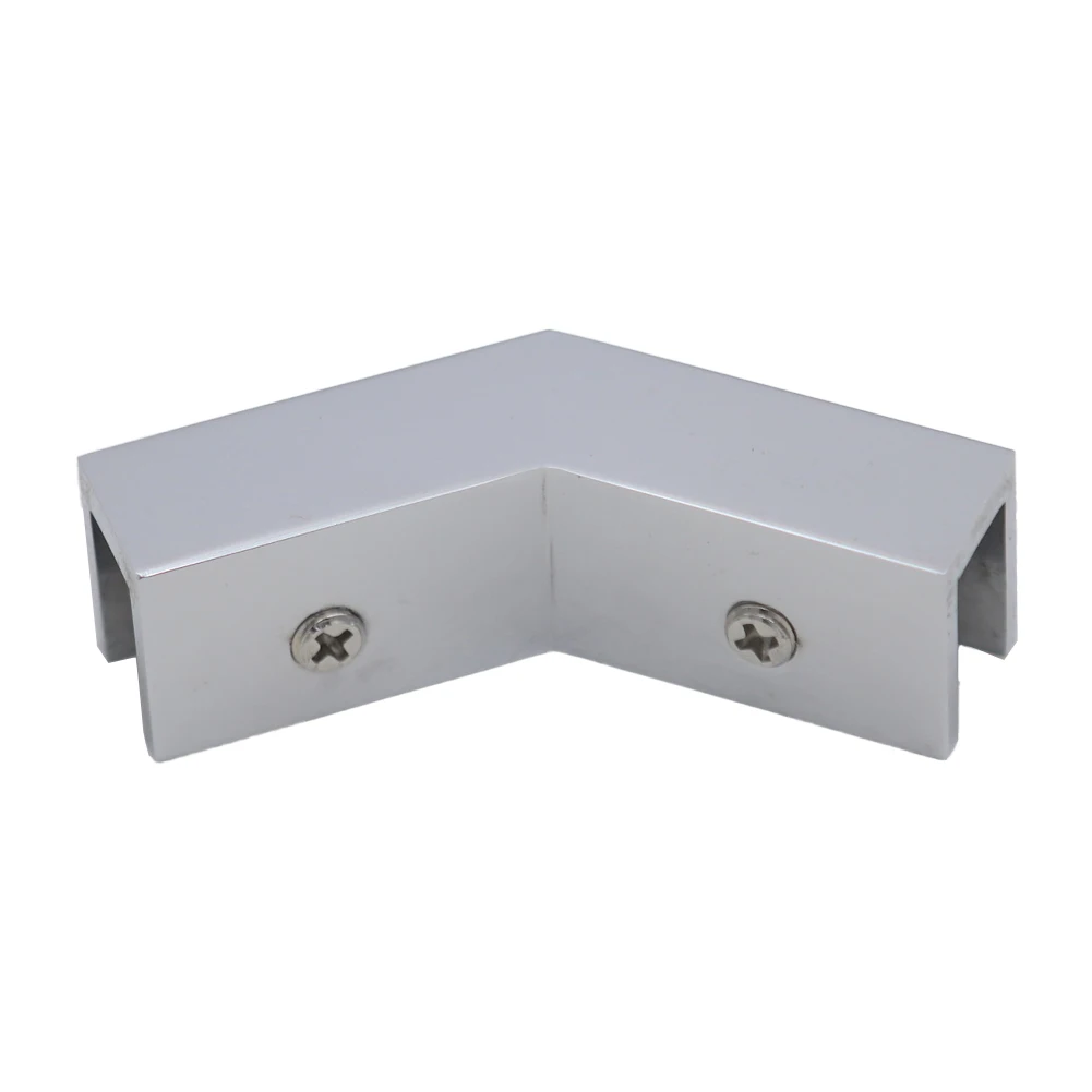 ทองเหลือง 135 องศา Wall Mount ประตูห้องอาบน้ําฝักบัวกระจกวงเล็บแก้ว Clamp สําหรับ 8-12 มม.กระจกประตูฮาร์ดแวร์เครื่องมือ home อุปกรณ์เสริม