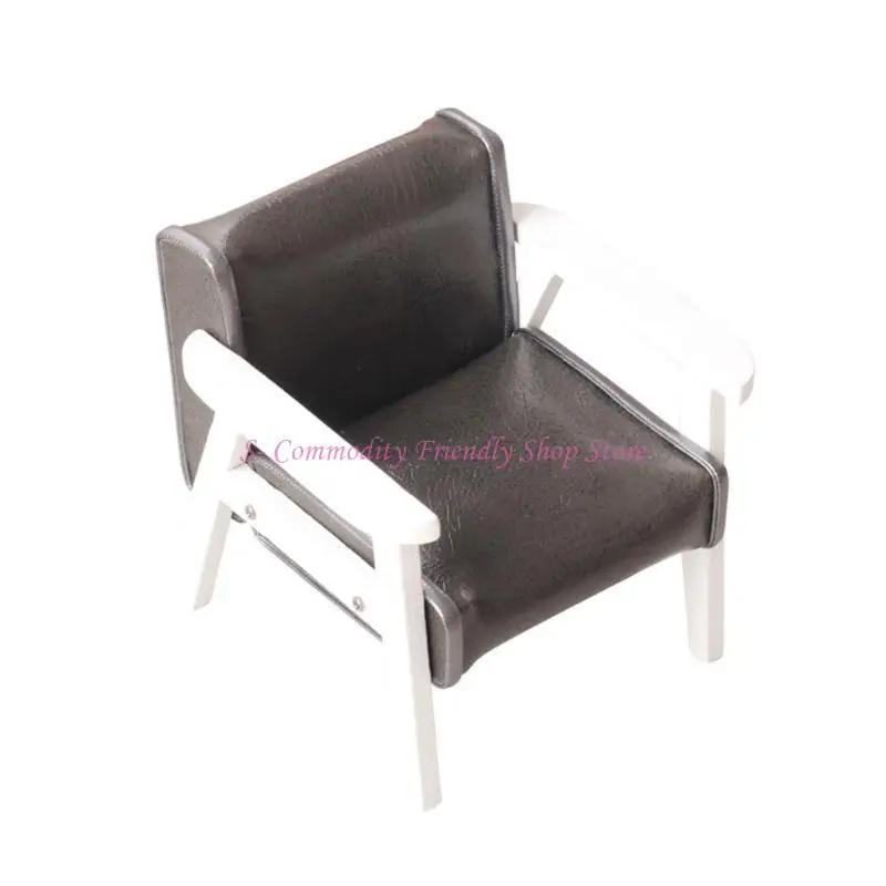 

85AE Multipurpose Miniature Sturdy Leather Sofa for Dollhouses 1 12 Scale Toy Set Living Room Furniture Toy Accessory