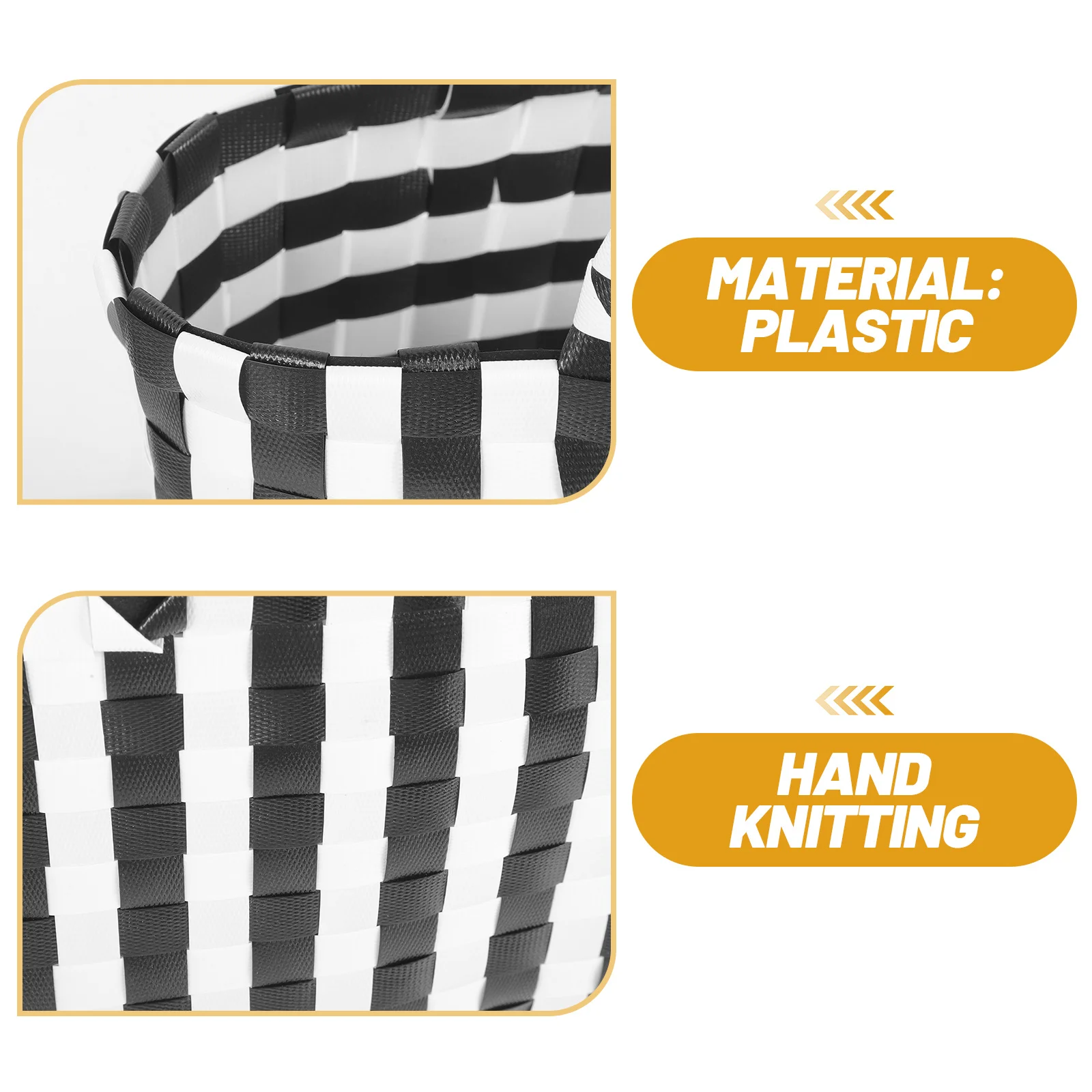 

Plastic Storage Basket Handwoven Portable Handle Desktop Fruit Storage Holder Small Organizer Basket Small Plastic Baskets