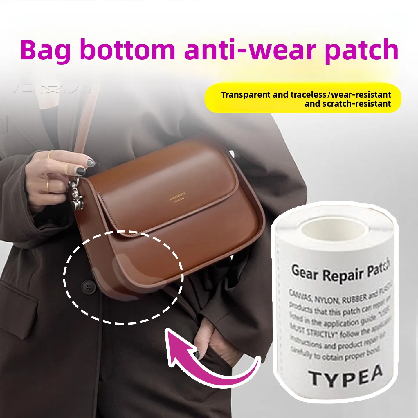 Kianzo Brand Bottom Protective Film Anti-wear Stickers for Handbags Corner Protection Film Prevent Scratches Bag Accessories