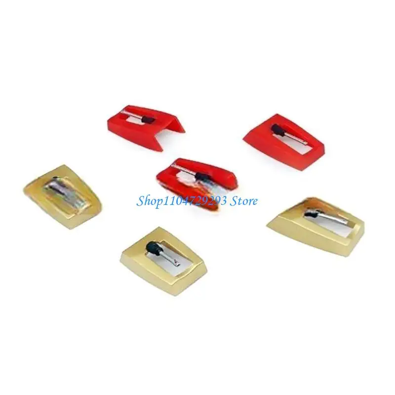 

Y2GD Turntable Needle Set Double Tone Durability for Vintaged Phonograph Enthusiasts Easy Installation Low Noise