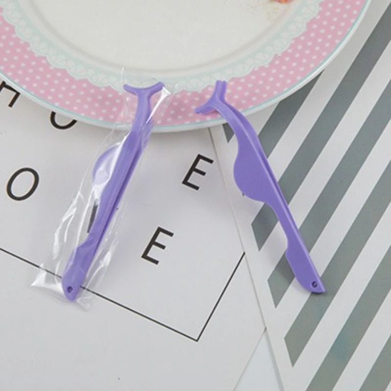 1PC Falsche Wimpern Pinzette Kunststoff Wimpern Zange Verlängerung Curler Wimpern Verlängerung Tragen Clips Wimpern Make-Up Tools Kit