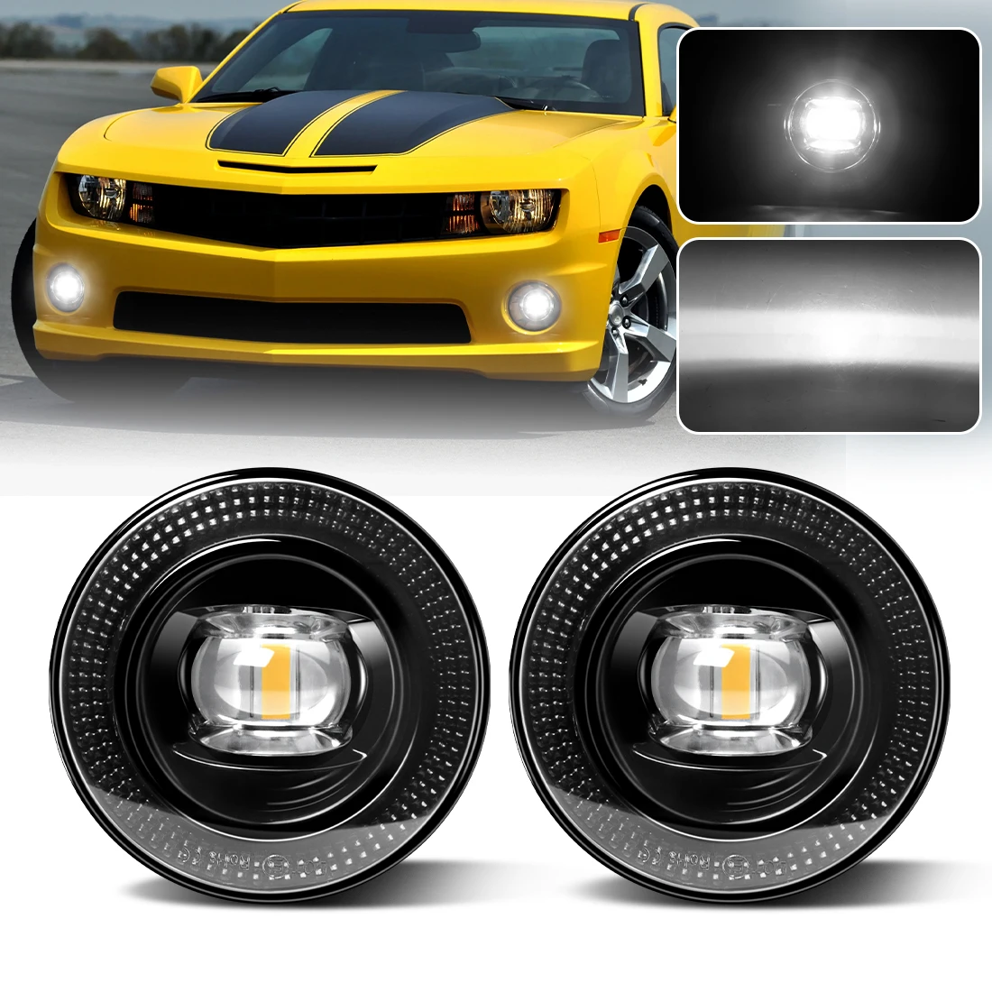 

2 шт. 12 В противотуманные фары для Chevy Camaro 2010-2016 Colorado 2015-2016 Suburban Tahoe 2007-2014 Silverado Avalanche автомобильные аксессуары