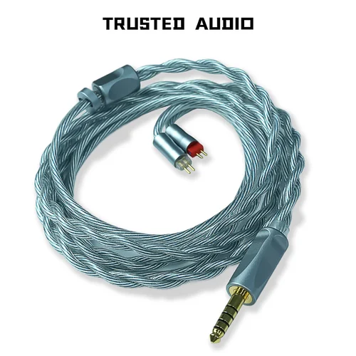 Trusted-50 LN2 Frozen 7N Pure OCC aceite-grafeno PdAg Cable de auriculares 3,5mm/4,4mm equilibrado MMCX/2Pin/QDC para IE900/IE600/HD600