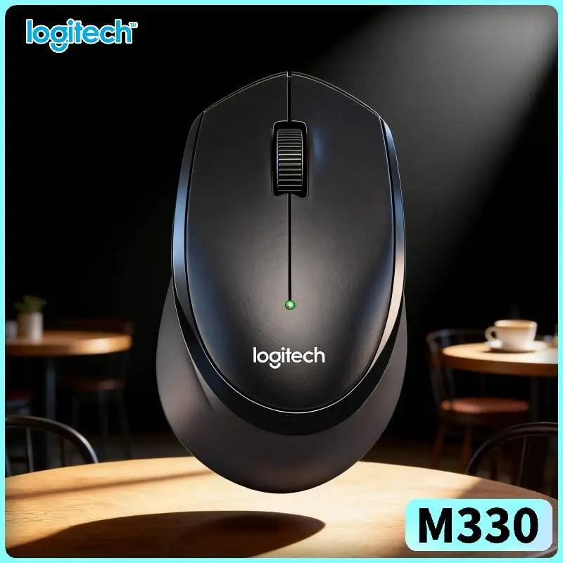 Light Body Logitech M330 Silent Wireless Mouse Reduce Hand Burden For Document Edit Spreadsheet Office Work