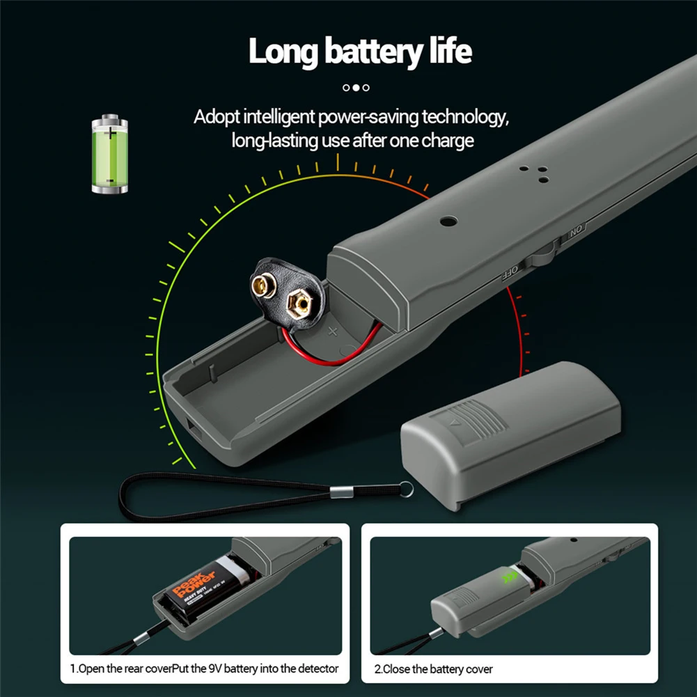 Metal Detector Handheld Safety Scanner Security Checker Instrument High Sensitivity Body Search Tools for Airport