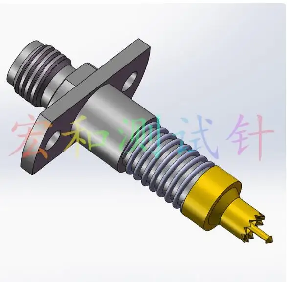 17004-1.5 Conical Needle Large Conical Head Perforated Solder Pad Test RF RF RF Test Probe 3.5 Serrated Head