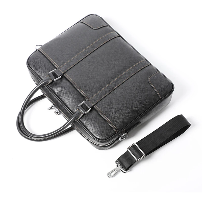 Valigetta classica in vera pelle TURE Borsa in pelle di vacchetta Borsa a tracolla da lavoro di alta qualità da uomo Borse a tracolla singole da uomo