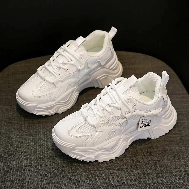 Women\'s Shoes High Quality Platform Shoes New Women Casual Shoes Breathable Outdoor Thick Sole Chunky Sneakers Zapatillas Mujer