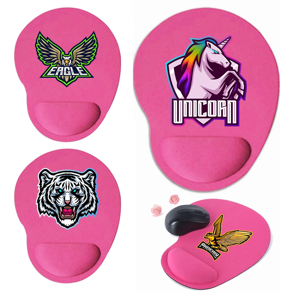 Office Desk Pad Blue Wrist Guard Mouse Pad Fast Accurate Control Mousepad Memory Cotton Rebound Ultra Light Teamlogo Series