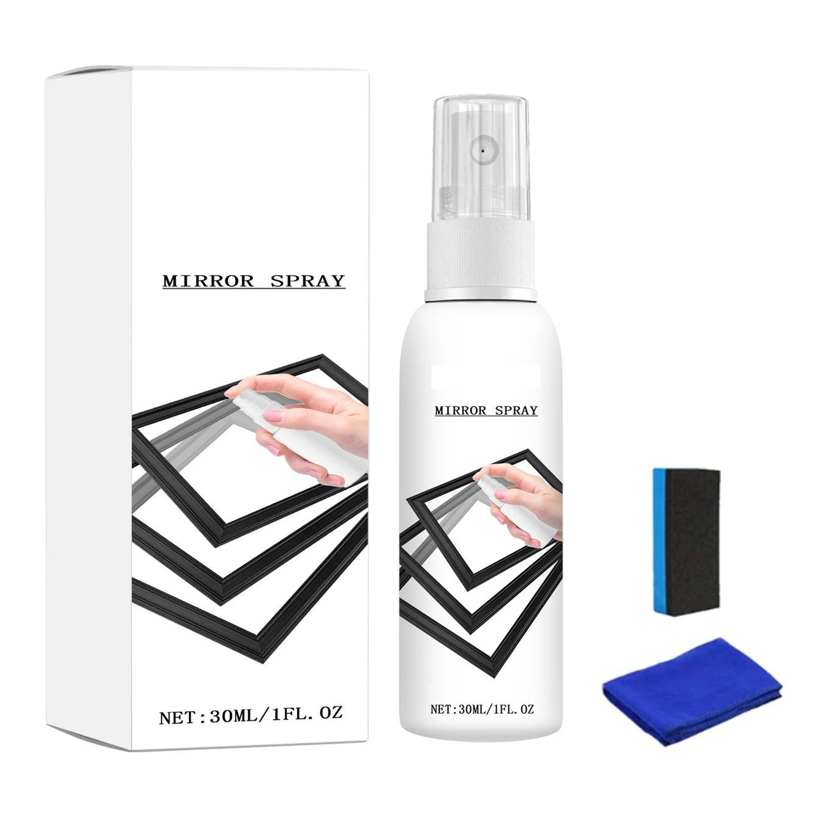 Reflective Window Spray 30 ML Glass Reflective Coating Spray Glass Cleaner Sprays for Cars Mirrors and Other Glass Surfaces
