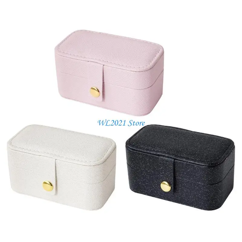 G5GC High-End-Schmuckstaierbox-Ringe Anhänger Ohrring Box Travel Tragbare PU Box