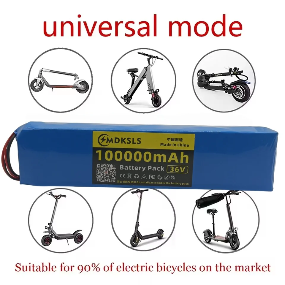 36V 100000mAh 36v Electric Scooter Battery Lithium Electric Scooter 500W Electric Scooter Battery 36v 10s3p Battery