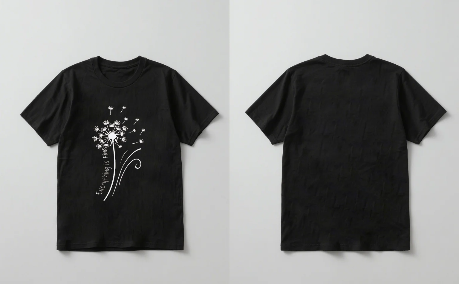 

Новинка 2025 года, модная повседневная унисекс с короткими рукавами и принтом «Одуванчик», все в порядке