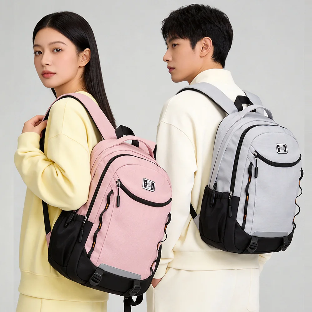New business commuting computer backpack with large capacity, simple and versatile design, student backpack, fashionable and cas
