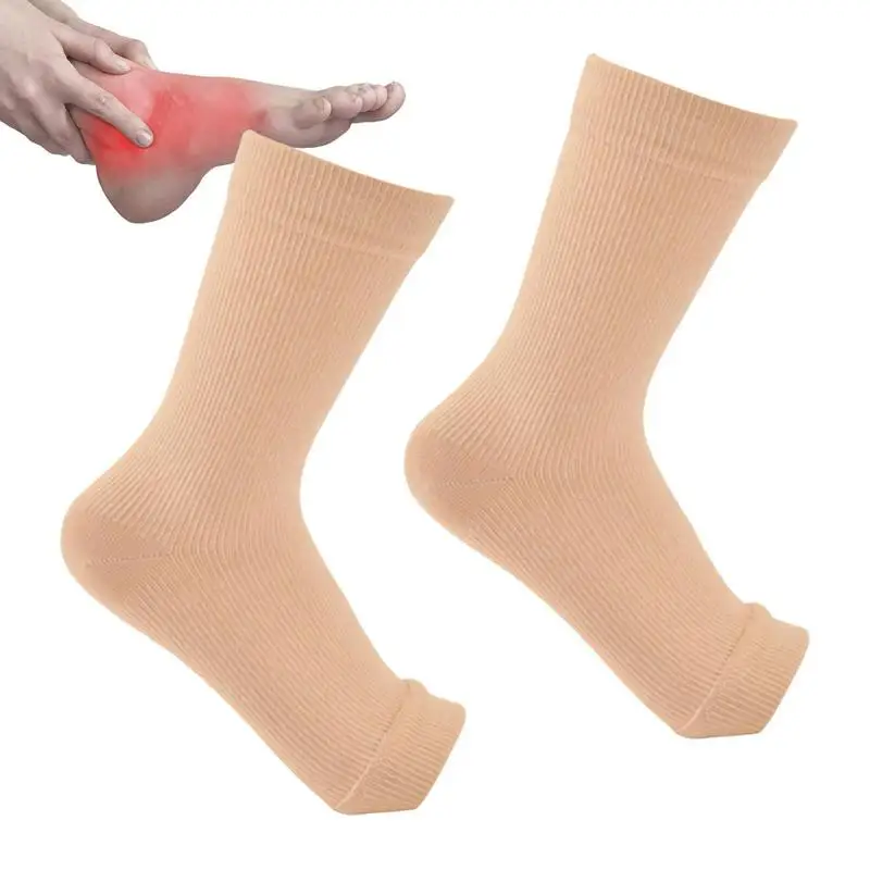 Socks Toeless Compression Ankle Socks Open Toe Compression Socks Ankle Sleeves Socks Foot Compression Sleeves For Running