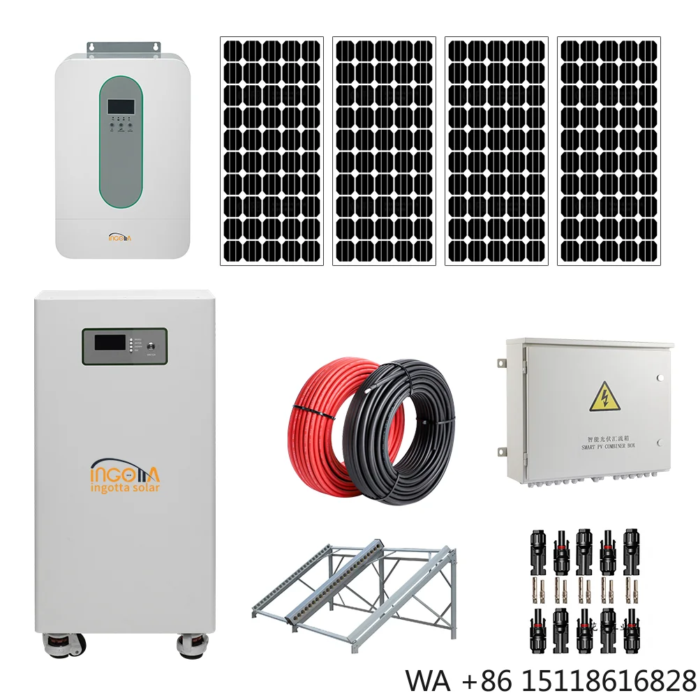 Commercial Industrial Grid 40-60kW MPPT Monocrystalline Silicon Solar Energy Storage System 40kWh 50kw Lithium Ion for Home Use