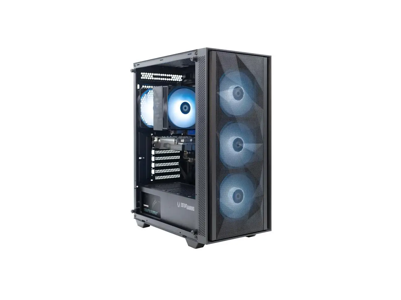 Zotac GAMING MEK AI-Enhanced Gaming PC Desktop Computer - NVIDIA GeForce RTX 3050, AMD Ryzen 5 5500 4.2GHz, 16GB RGB DDR4, 500GB NVME M.2 SSD, 650W 80+ GOLD PSU, WiFi 6E, Windows 11 Home