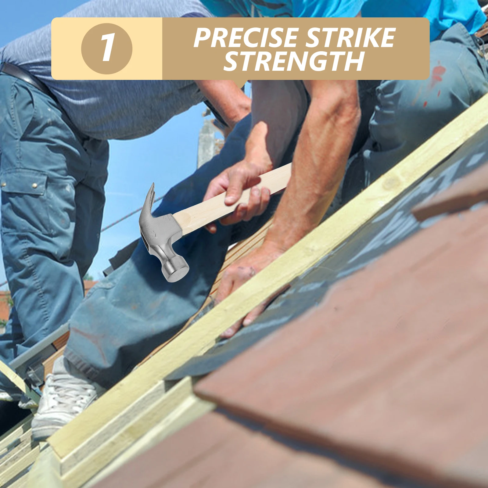 

Multi-Function Hammer Steel Wood Construction Tool Non-Slip Handle Claw Hammer For Home Repair Carpenter Nailing Framing