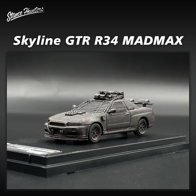 

SH 1:64 Skyline GTR R34 Doomsday Wasteland Diecast Diorama Model Collection Miniature Carros Toys Stance Hunters