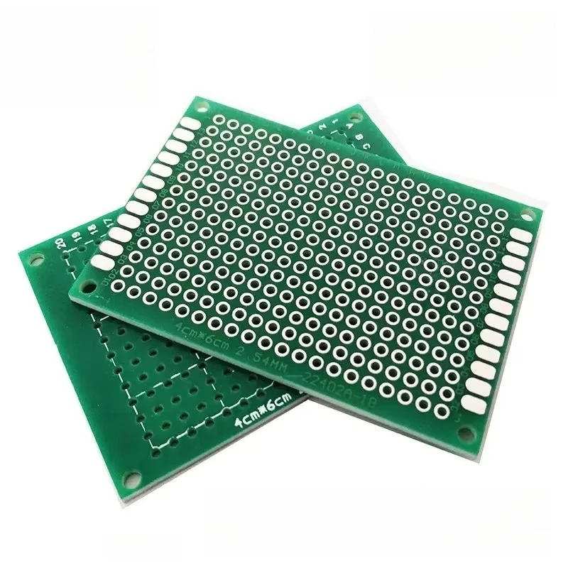 5PCS PCB Board Kit Single Sided PCB 2x8 3x7 4x6 5x7 6x8 10x10 10x15 10x22 12x18 15x20cm Breadboard Plate DIY Soldering Project view 4