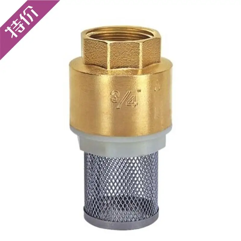 Brass 304 Stainless Steel Mesh Bottom Valve Suction Valve Pump Vertical Type with Net Check Valve DN15 DN25 DN50 DN65