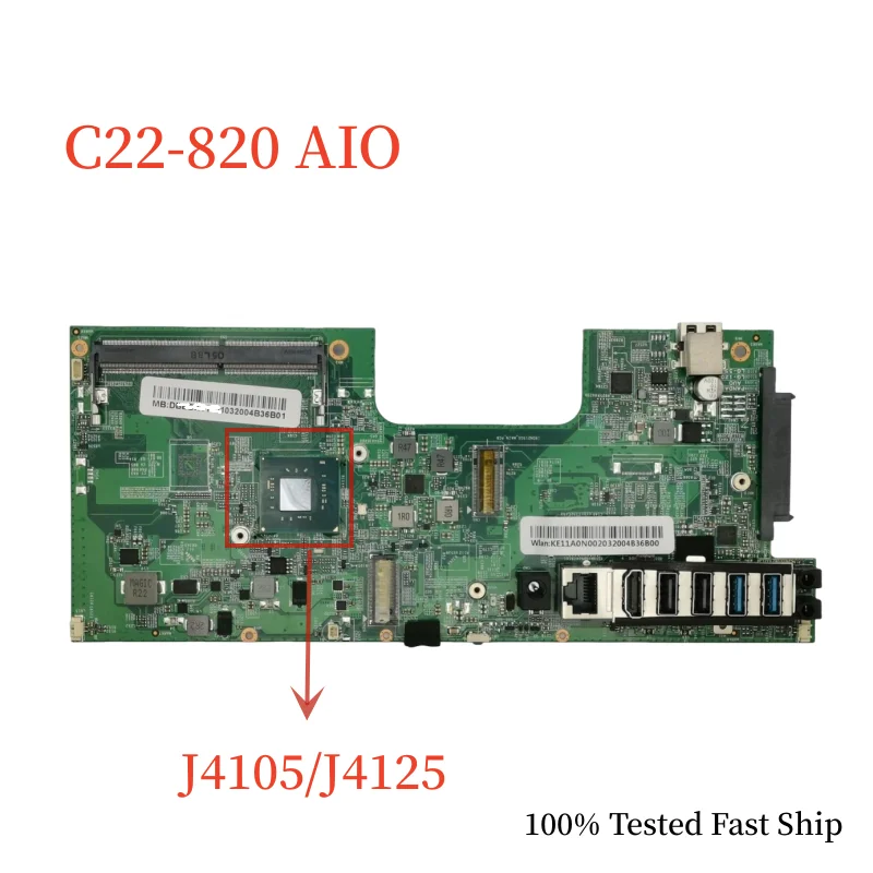 

For Acer Aspire C22-820 AIO Motherboard With J4105 J4125 CPU Mainboard 100% Tested Fast Ship