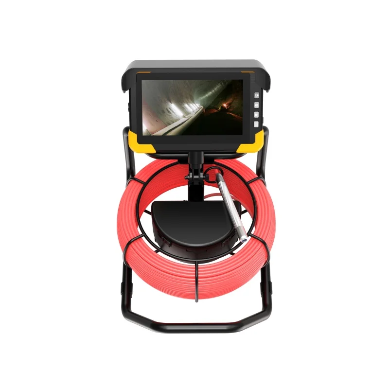 30M Cable Self Leveling 23mm Sewer Camera Inspection 512HZ Transmitter Drain Inspection Camera 64GB Card for Pipe Video Record