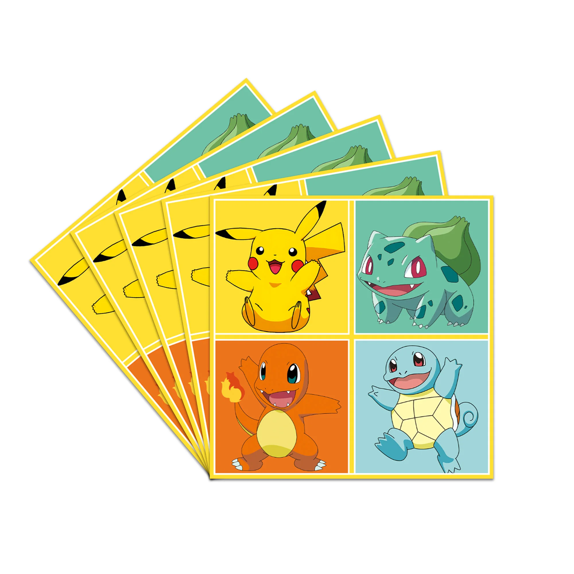 Neues Pokemon Teller- und Becherset Pikachu Geburtstagsparty Dekoration Ballon Flaschenetikett Geschenktüte Cupcake-Topper Kinder-Geschenke Babyparty – Detail 4
