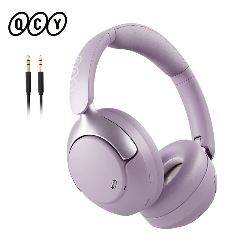 QCY H3 Pro ANC draadloze hoofdtelefoon Hi-Res ruimtelijke audio-oortelefoon met LDAC 50dB ruisonderdrukkende over-ear-headset Dubbele verbinding
