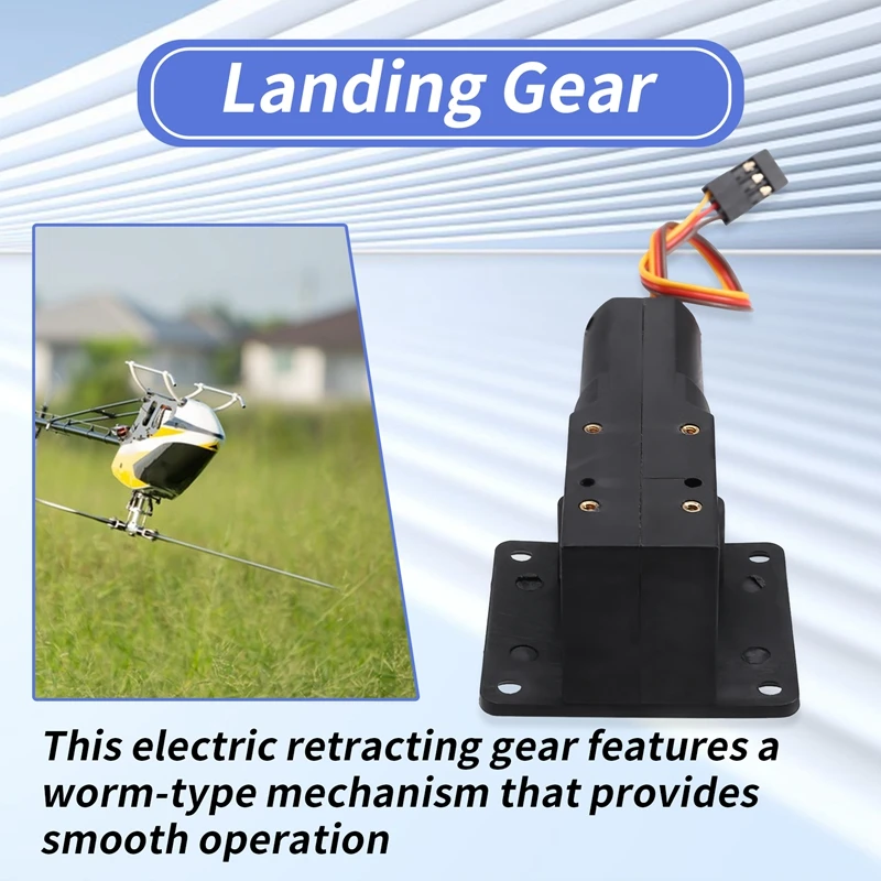 Electronic Landing Gear Aircraft Model Fixed Wing Worm Type Electric Retracting Landing Gear Jr Universal