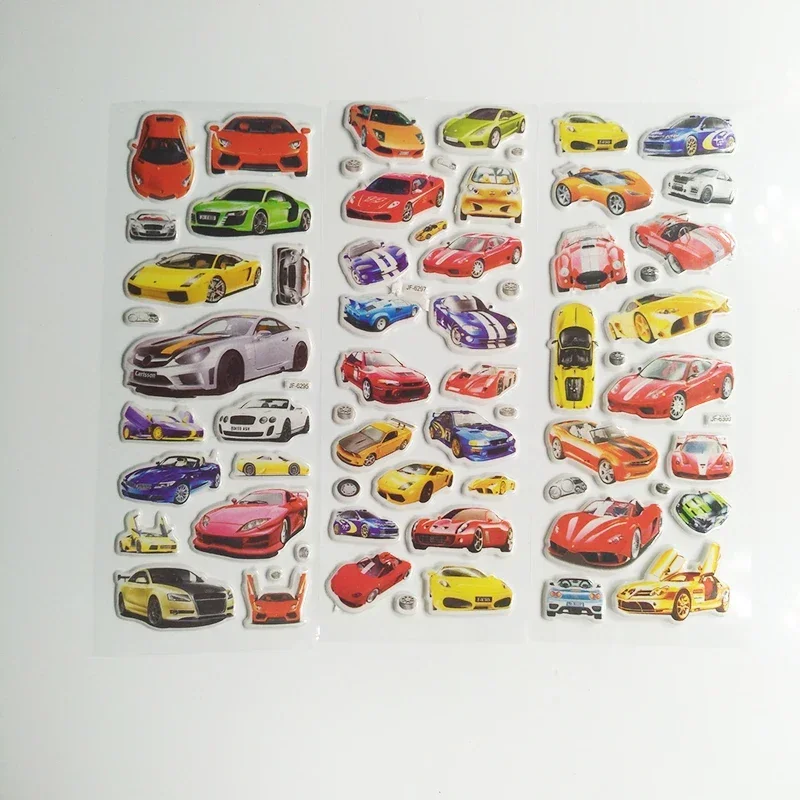 5pcs/lot Cartoon Car Stickers DIY Self-Adhesive PVC Lable Stationery Diary Stickers Scrapbook Planner Children Toys Kids Gifts