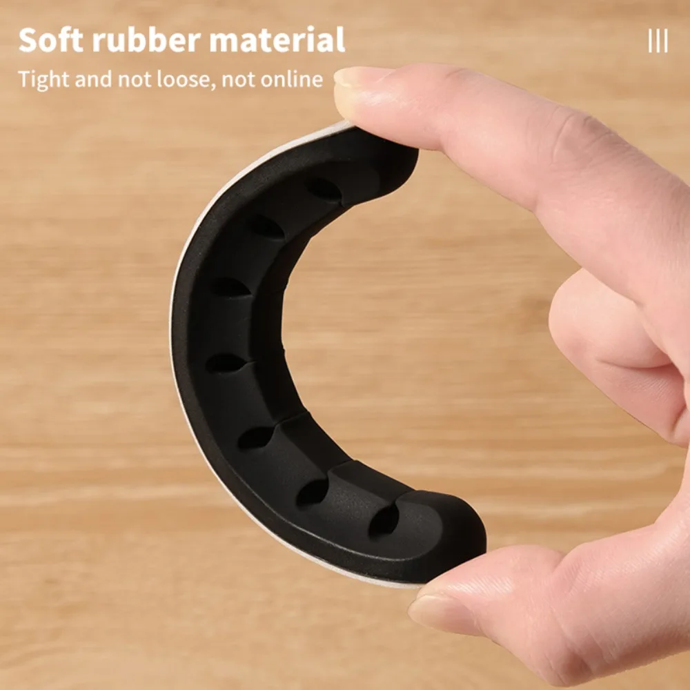 New Black Cable Organizer Silicone Flexible Wire Holder Desktop Tidy Management Clips For Mouse Keyboard Earphone Protector