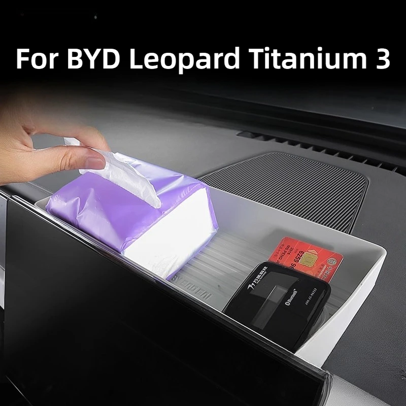

For BYD Leopard Titanium 3 Car Specialized Central Control Screen Rear Storage Box Organizer Auto Interior Modification