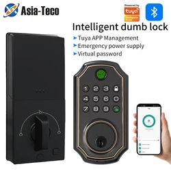 Support Tuya app intelligent door fingerprint lock with key electronic digital indoor electronic lock intelligent lock