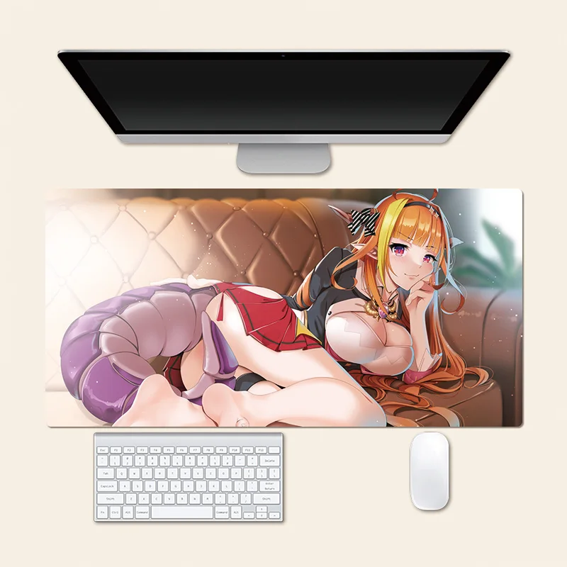مثير Kiryu Coco VTuber أنيمي كبيرة ماوس الوسادة مكتب ماوس الوسادة الإبداعية لعبة مكتب حصيرة هدية