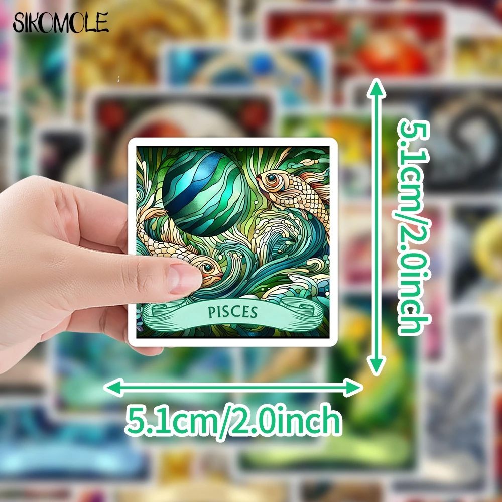 10/30/50PCS Twaalf Sterrenbeelden Tarot Kaarten Graffiti Stickers Esthetische DIY Decoratie Speelgoed Reisbagage Decal sticker Pack
