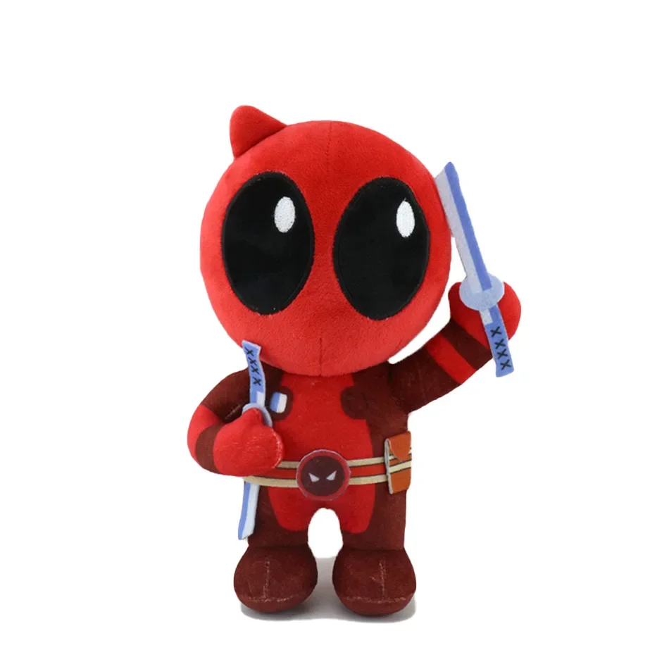 12-23cm New Marvel Dead pool Plush Stuffed Toys Cartoon Comics Figures Soft Dolls Pendant Kids Birthday Gifts Kawaii Xmas Decor
