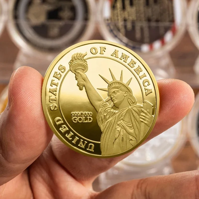 The Pentagon Souvenir Coin of The USA 9/11 Incident Commemorative Coin The Torch Goddess American Collectible Coin