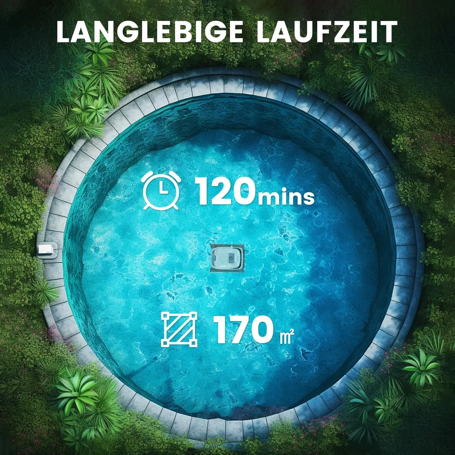 منظف حمام السباحة، مكنسة حمام السباحة لحمامات السباحة الداخلية وحمامات السباحة فوق الأرض، مكنسة روبوتية للتسلق على الحائط للملاحة الذكية والستارة