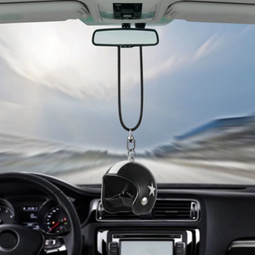 

Pendant Motorcycle Helmets Shape Safety Helmets Cute Hanging Car Accessories Car-Styling Interior Accessories Car Pendant