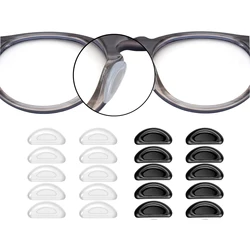 20Pcs Adhesive Nose Pad, Eyeglass Nose Pads Stick On Silicone Anti-Slip for Sunglasses Thin Nose Pads Eyeglasses