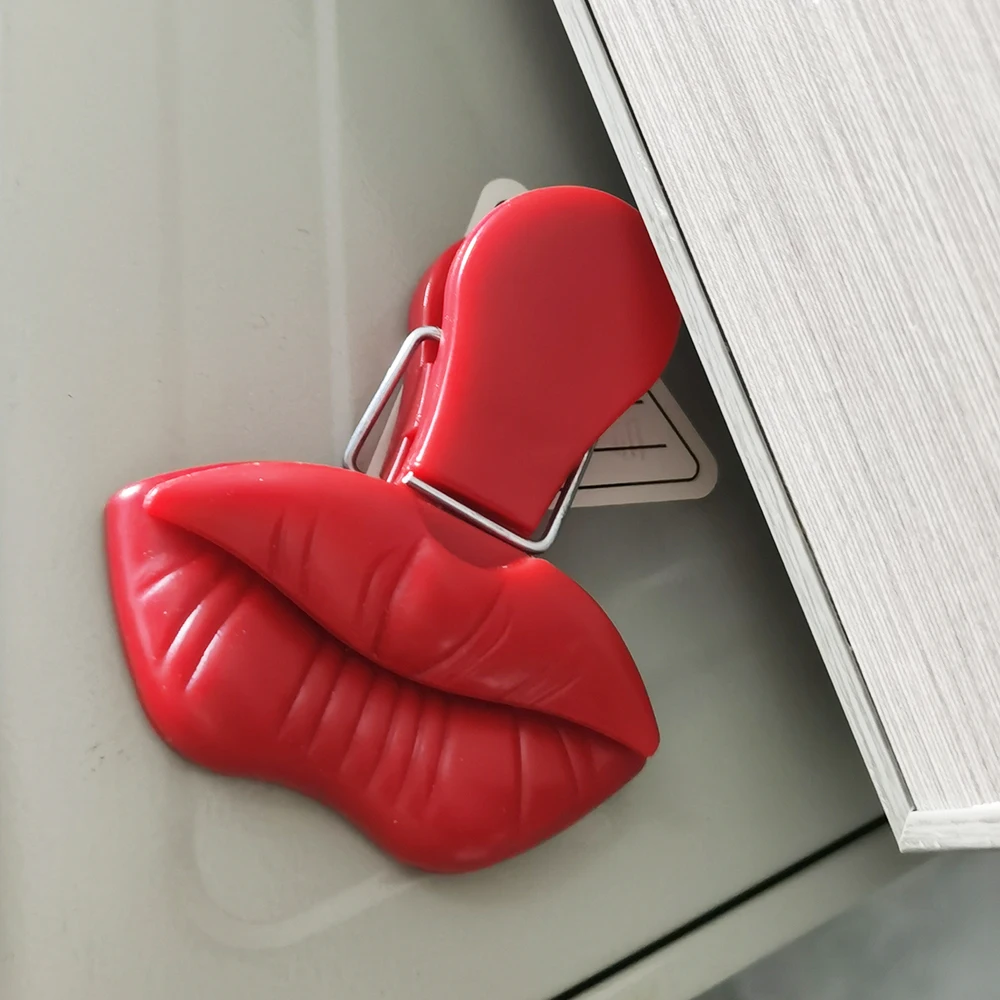 3pcs Sexy Lips Fridge Magnet Funny Refrigerator Magnets Clips Home Decoration Message Folder Cute Decor Kitchen Sticker Clip