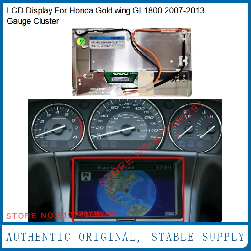 

ЖК-экран для Honda Gold Wing GL1800 2007-2013, датчик кластера 37100-MCA, приборная панель мотоцикла, GPS-ремонт