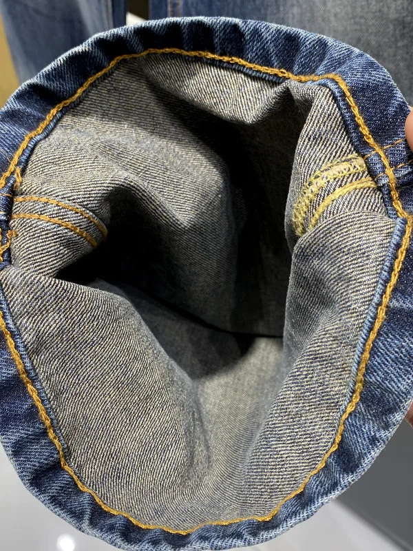 

High-End Cotton Denim Jeans Men's Casual Loose Straight Wide Leg Jeans Vintage Waed Comfortable Breathable Autumn Winter New