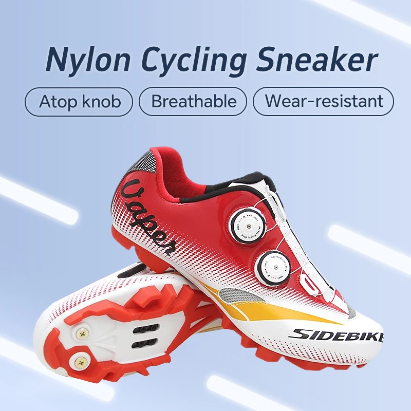 Mtb Cycling Shoes Atop Knob Nylon Sole Men Sneakers Wear-resistant Superfiber Fabric Breathable Mountain Bicycle Footwear