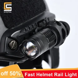 Tactica Hunting Fast Helmet Light WADSN Tactica Flashlight AIrsoft Strobe Constant Moment Helmet Lamp With White Scout Light