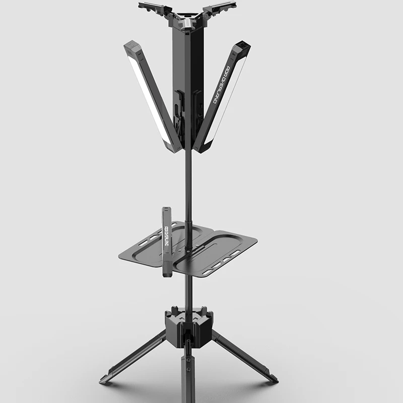 

Multifunctional Waterproof 4-in-1 Foldable LED Lantern Rechargeable Camping Lights with Lithium Ion Flashlight Low Price