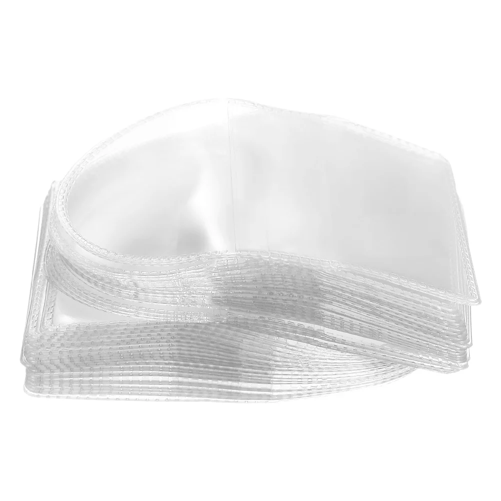 50 stks Muntmouwen Houders Doorzichtige Pvc Plastic Zakken Voor Munt Verzamelbenodigdheden Opslag Display Geld Sieraden Stempel Badge